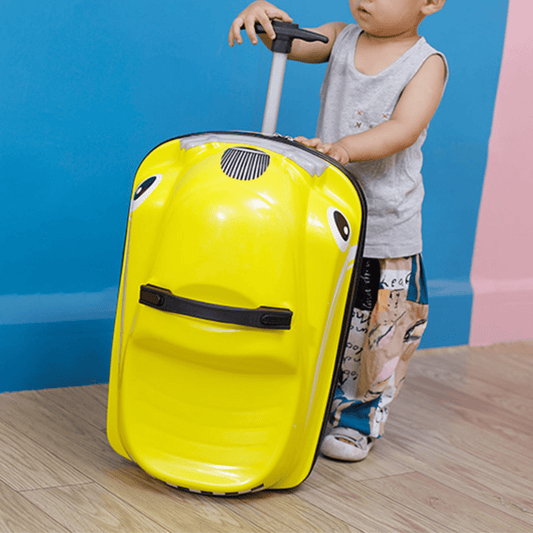 Multi-Functional Car-Shaped Carry-On Trolley Suitcase with Universal Wheels (50x31x33cm)