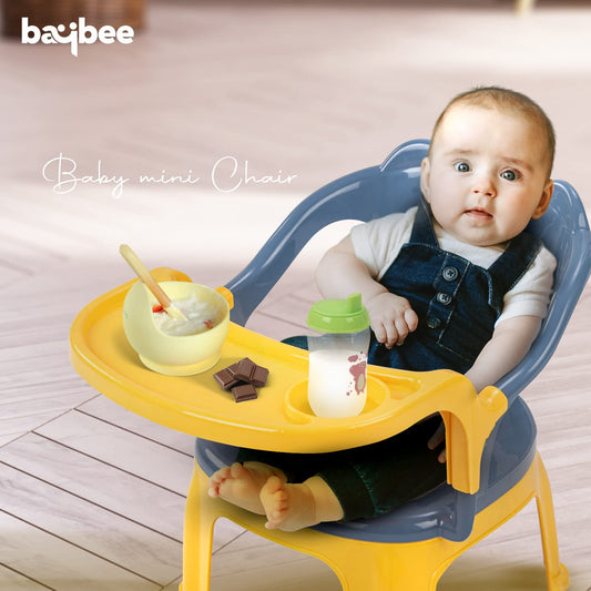Baybee Plastic Baby Chair for Kids Study Table Chair with Tray