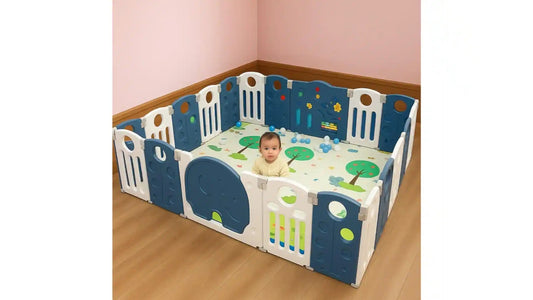 18 Panel Foldable Playpen for Babies and Toddlers