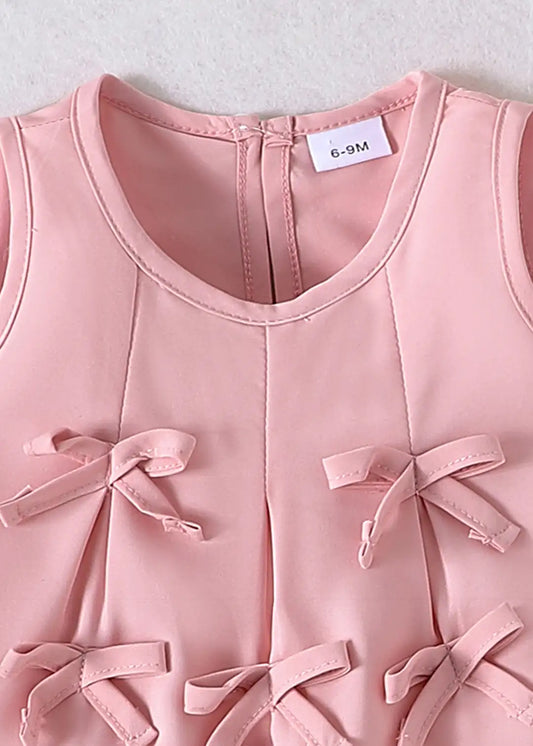 2-Pc Bow Accent Blouse & Pants