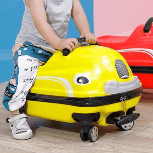 Multi-Functional Car-Shaped Carry-On Trolley Suitcase with Universal Wheels (50x31x33cm)