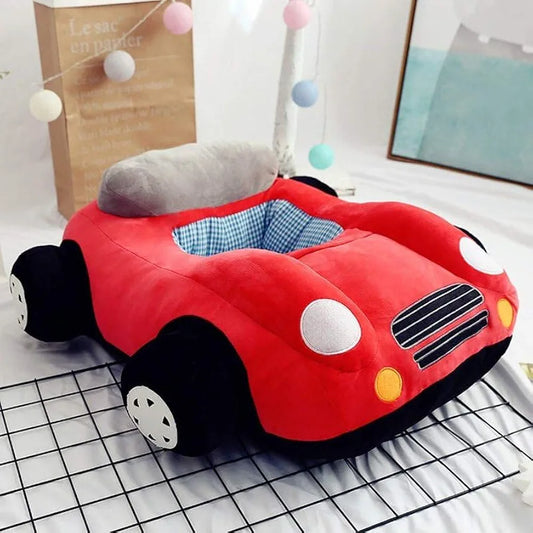 Delightful Red Car Sofa for boy Birthday Gift, Sofa Cushion | Big car Shape Chair Siting Stool for Kids | Minicooper Car Soft Toys Gadi |#2.5Feet|