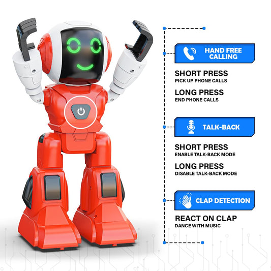 Mirana Moonwalker | Smart Interactive AI Walking & Talking Robot | USB Rechargeable Type-C | in-Built Bluetooth Speaker | Remote & App Controlled Toy for Kids